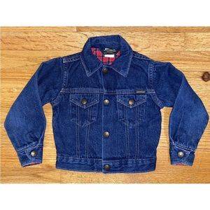 OSHKOSH B’GOSH - VINTAGE - Flannel Lined - DENIM JEAN JACKET - Unisex - USA - 4